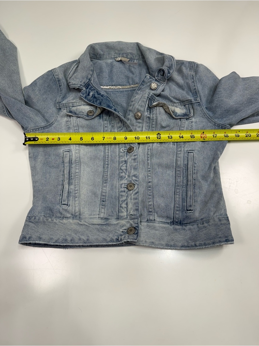 Free People Faded Light Blue Denim Jacket - Picture 4 of 11
